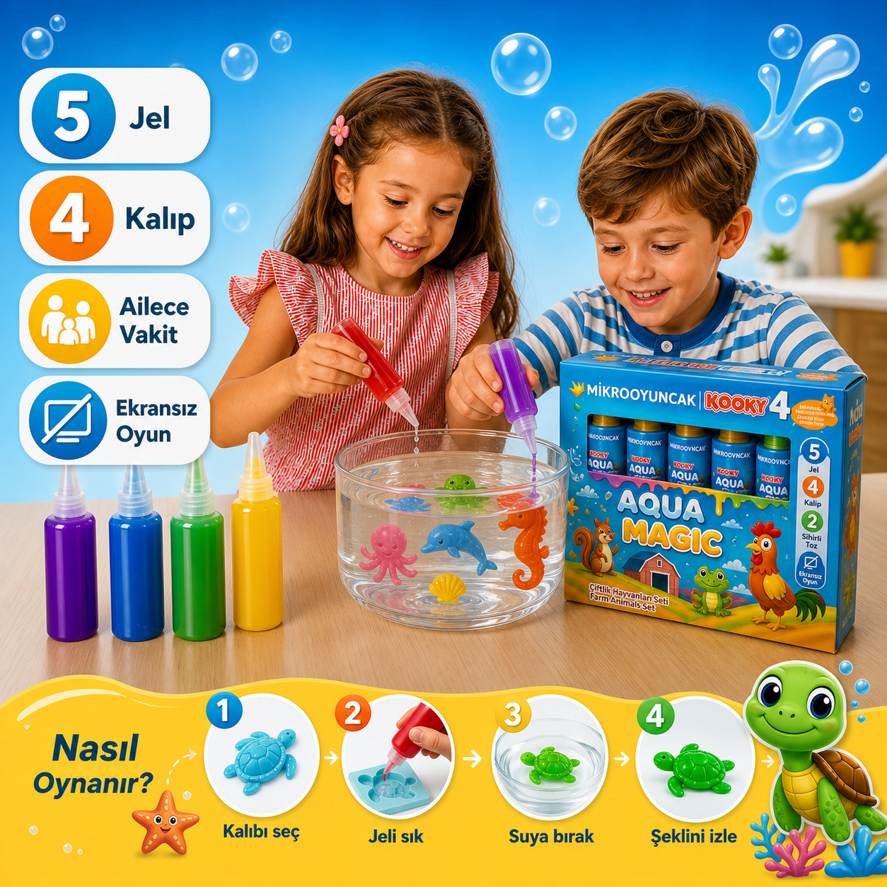 AquaMagic Sihirli Su Oyuncak Seti