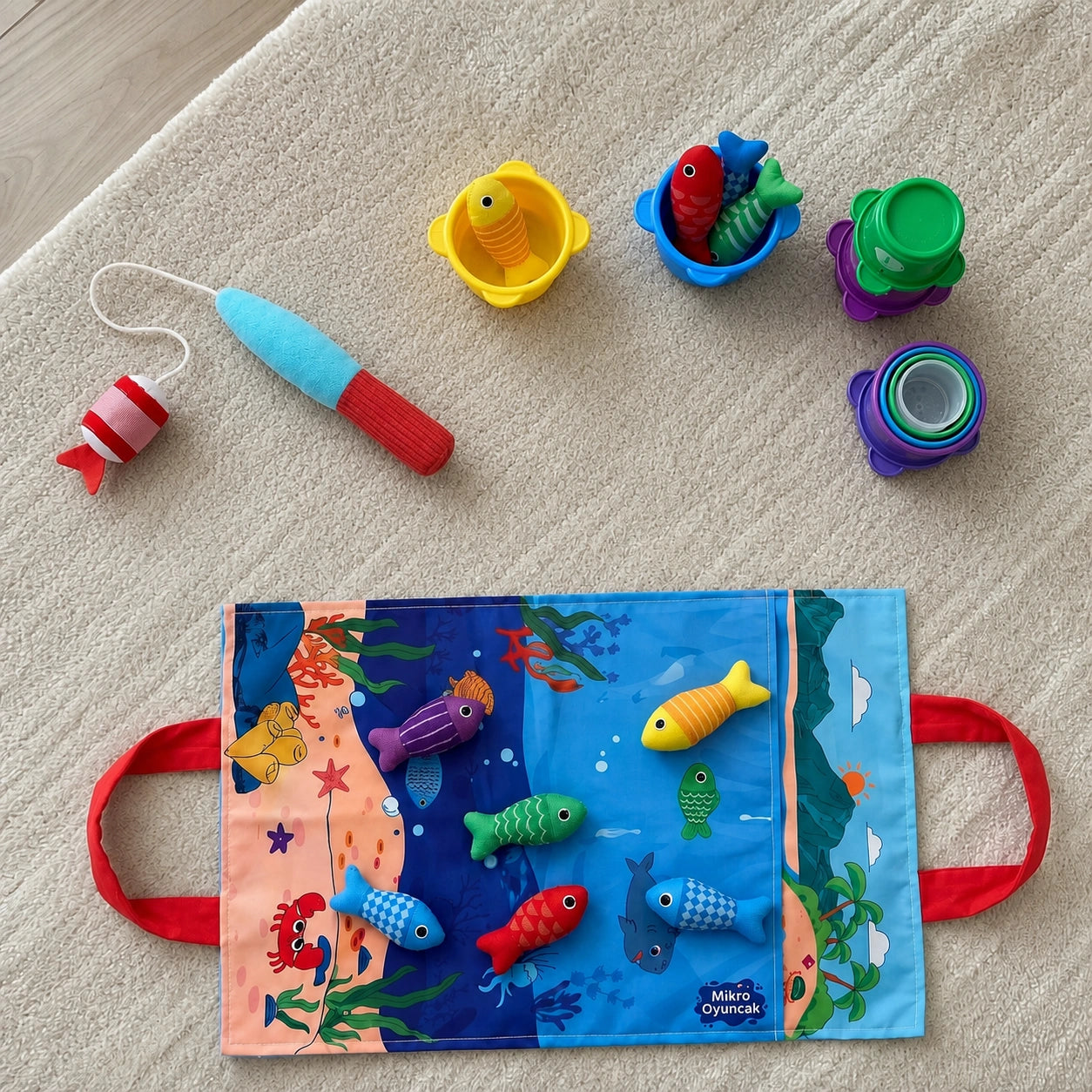 Peluş Balık Tutma Oyuncağı