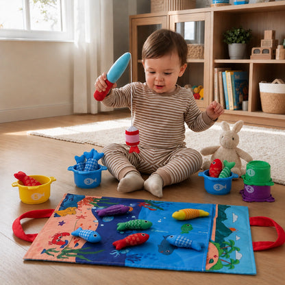 Peluş Balık Tutma Oyuncağı