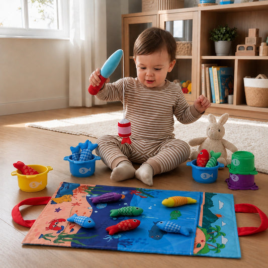 Peluş Balık Tutma Oyuncağı