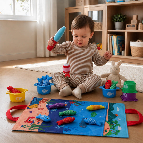 Peluş Balık Tutma Oyuncağı