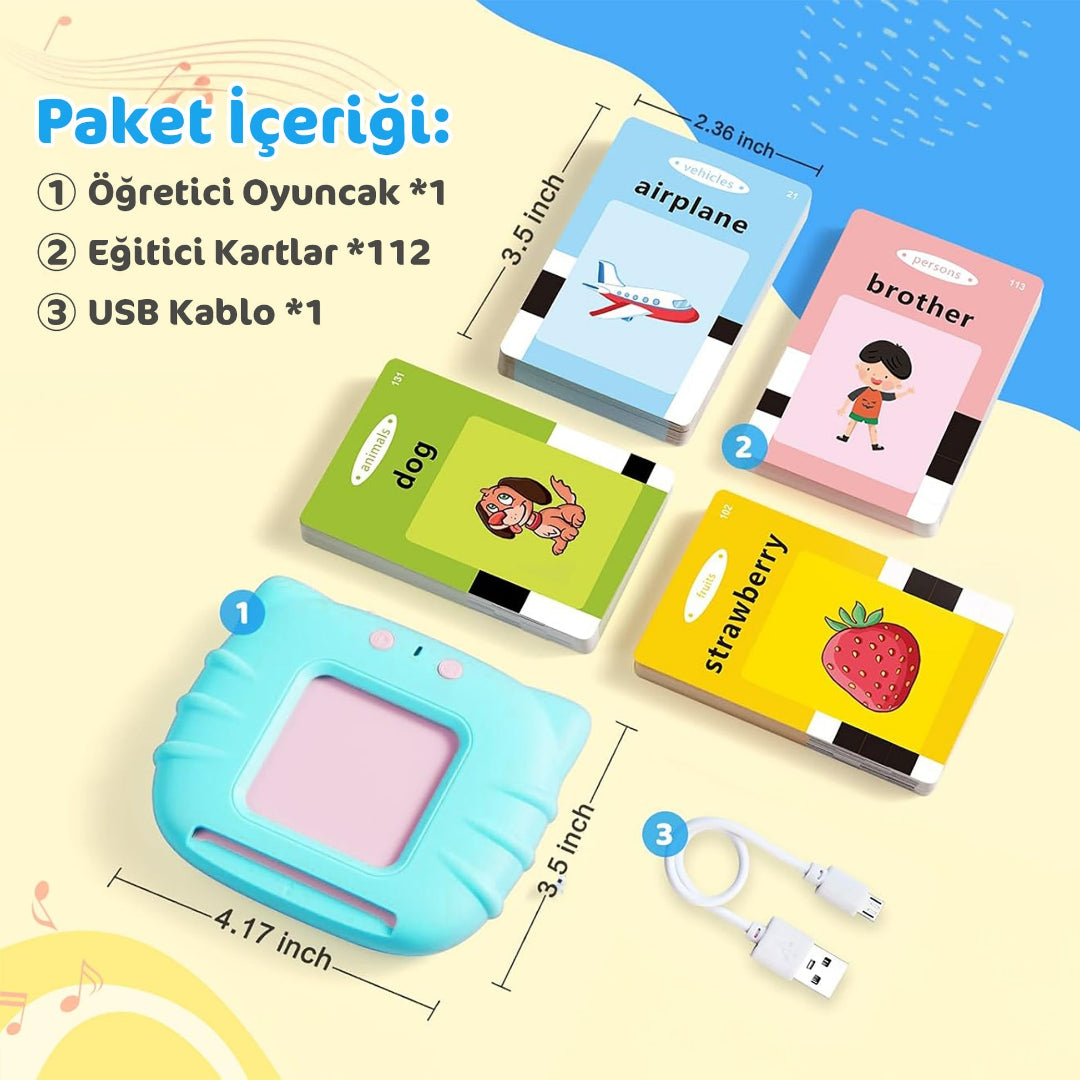 Türkçe & İngilizce sesli kelime öğretim seti